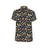 Birds Pattern Print Design 02 Men's Short Sleeve Button Up Shirt