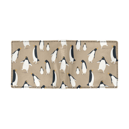 Penguin Pattern Print Design A01 Men's ID Card Wallet