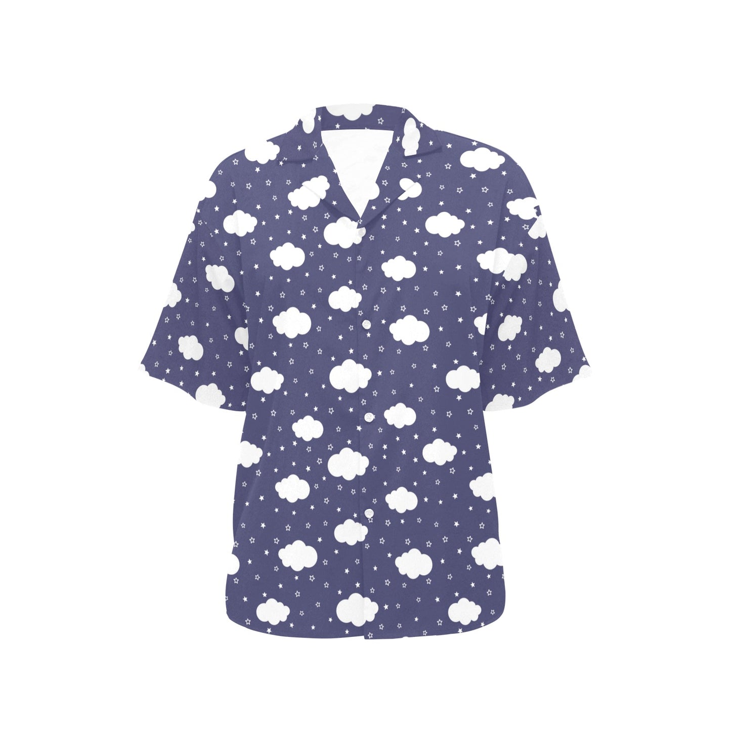 Cloud Pattern Print Design 03 Women's Hawaiian Shirt