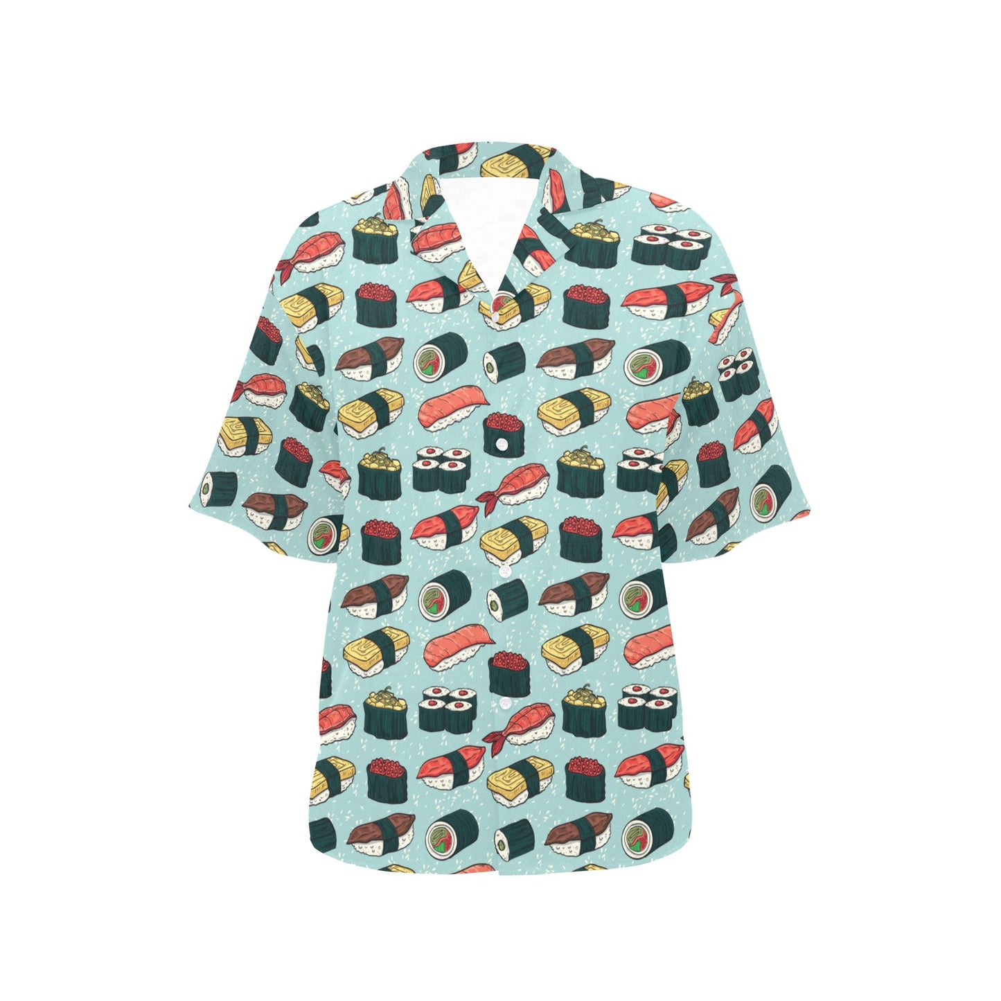 Sushi Pattern Design Women's Hawaiian Shirt