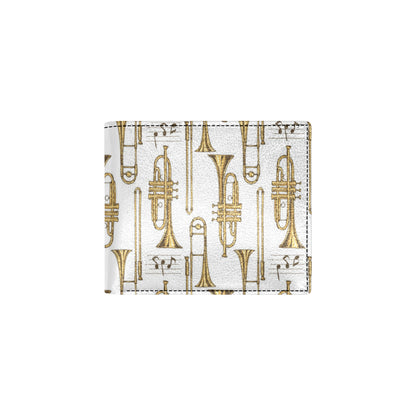 Trombone Pattern Print Design 04 Men's ID Card Wallet