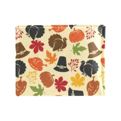 Thanksgiving Print Design LKS303 Men's ID Card Wallet