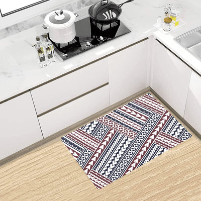 Polynesian Tribal line Kitchen Mat