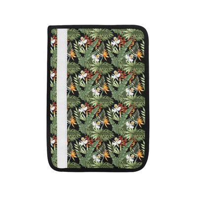 Bird Of Paradise Pattern Print Design 02 Car Seat Belt Cover