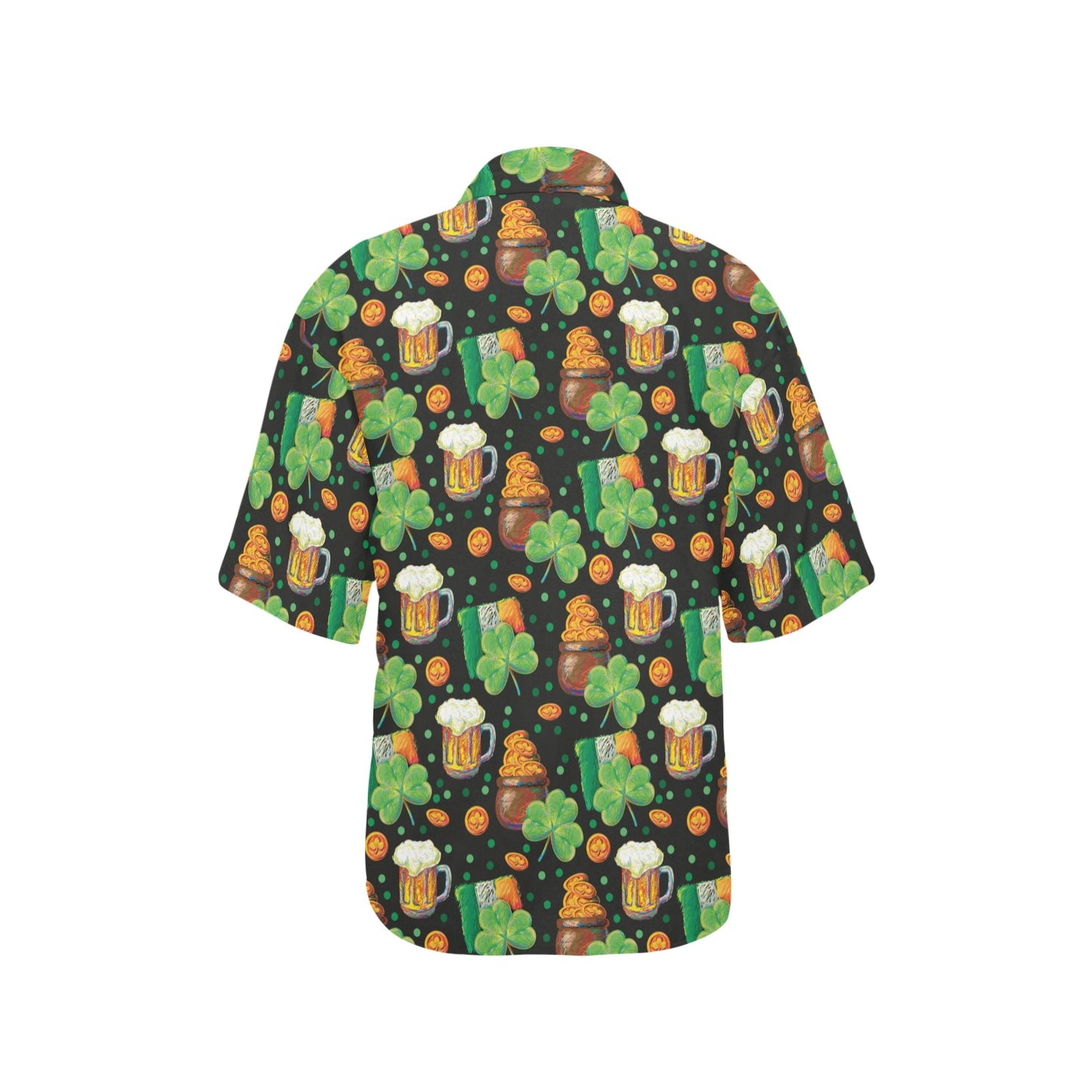 St Patricks Day Print Design LKS303 Women's Hawaiian Shirt