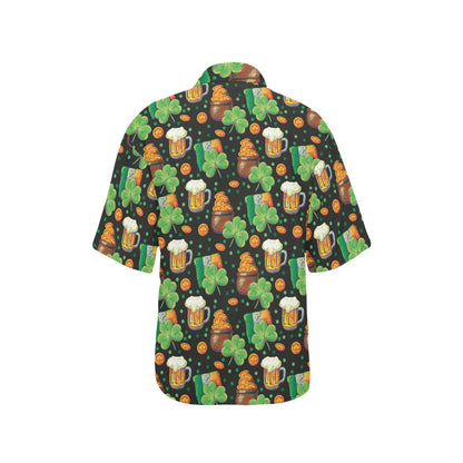 St Patricks Day Print Design LKS303 Women's Hawaiian Shirt