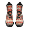 Aztec Red Print Pattern Women's Boots