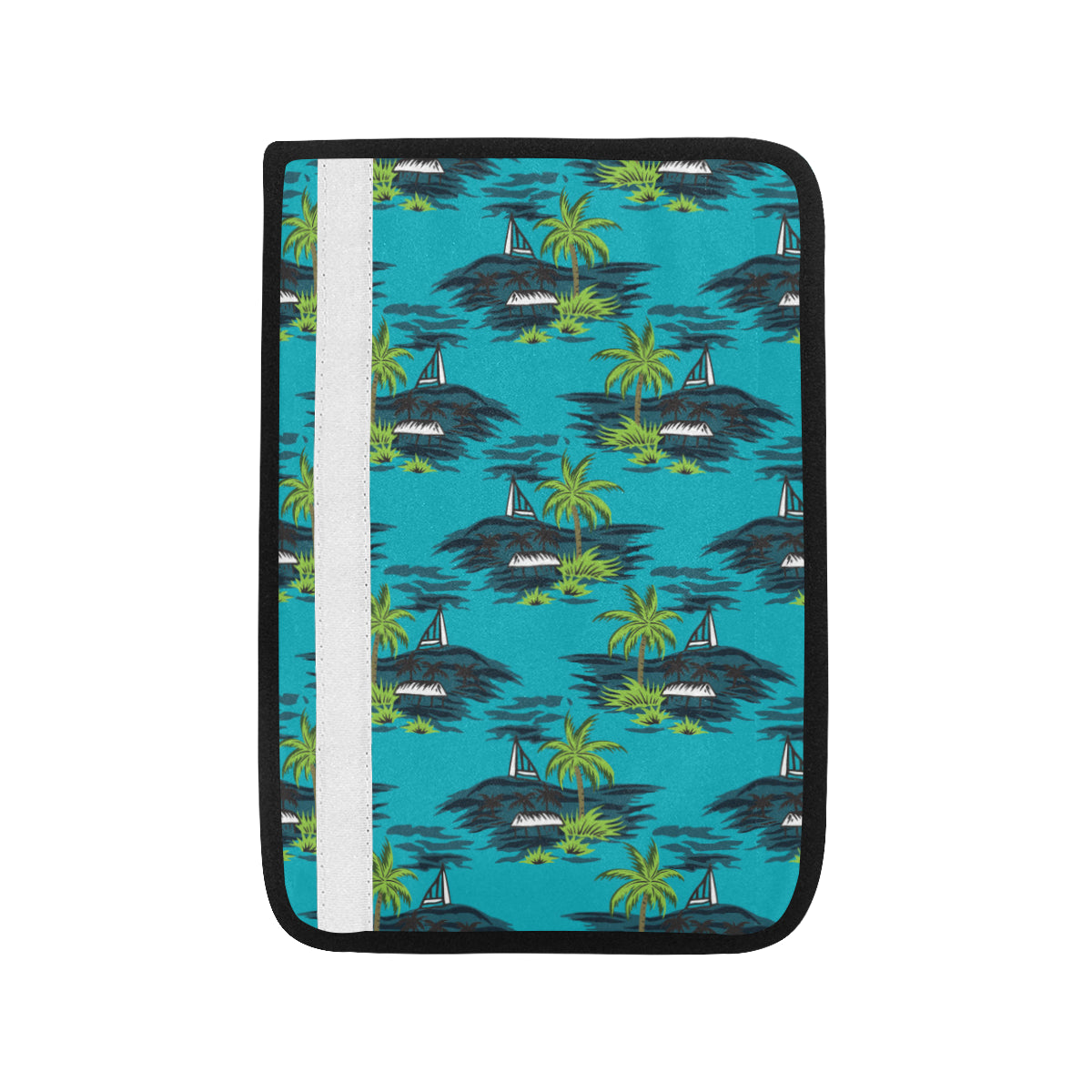 Pacific island Pattern Print Design A01 Car Seat Belt Cover