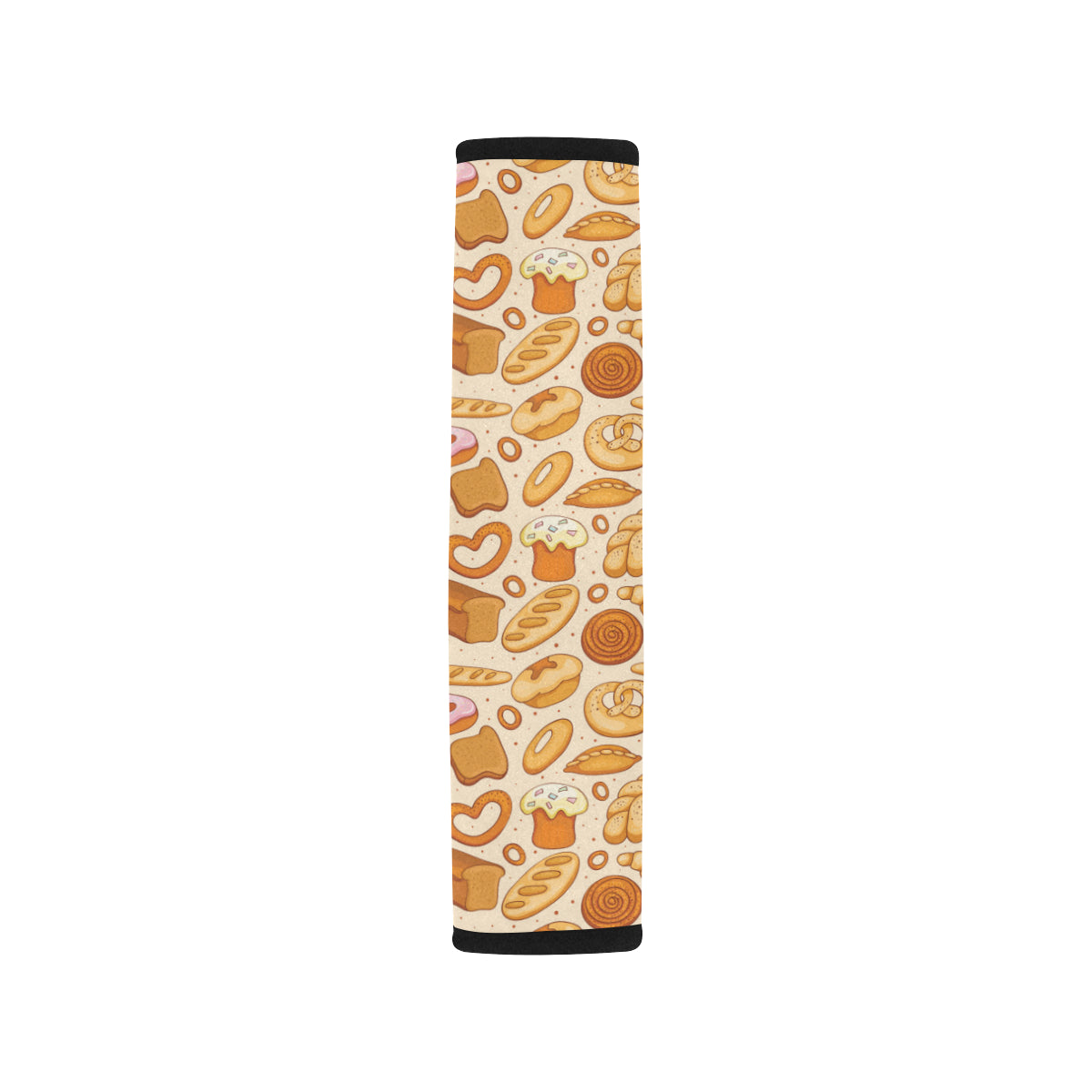 Bread Pattern Print Design 01 Car Seat Belt Cover