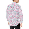 Cherry Blossom Pattern Print Design 01 Men's Long Sleeve Shirt