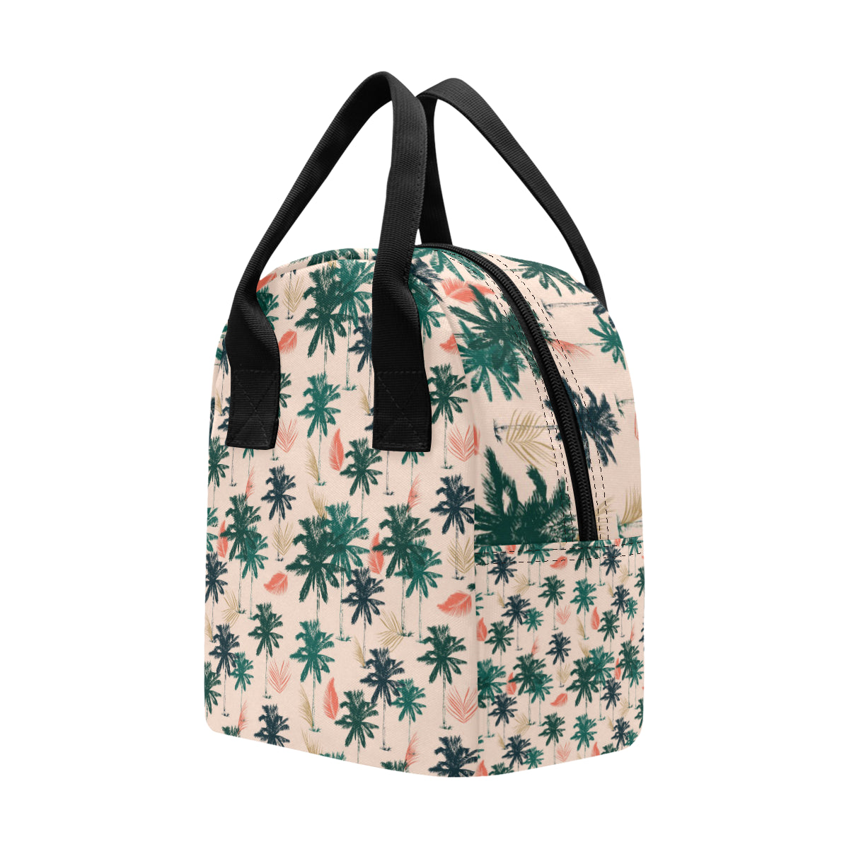Palm Tree Pattern Print Design PT014 Insulated Lunch Bag