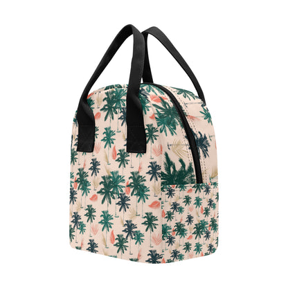 Palm Tree Pattern Print Design PT014 Insulated Lunch Bag