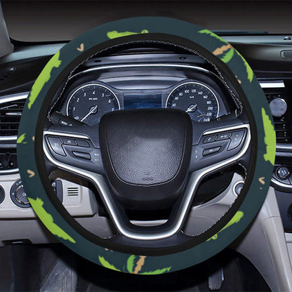 Alligator Pattern Print Design 02 Steering Wheel Cover with Elastic Edge
