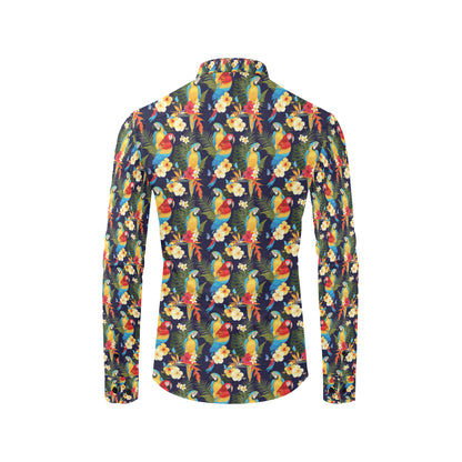Parrot Themed Design Men's Long Sleeve Shirt