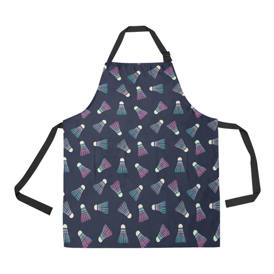 Badminton Ball Pattern Print Design 02 Apron with Pocket