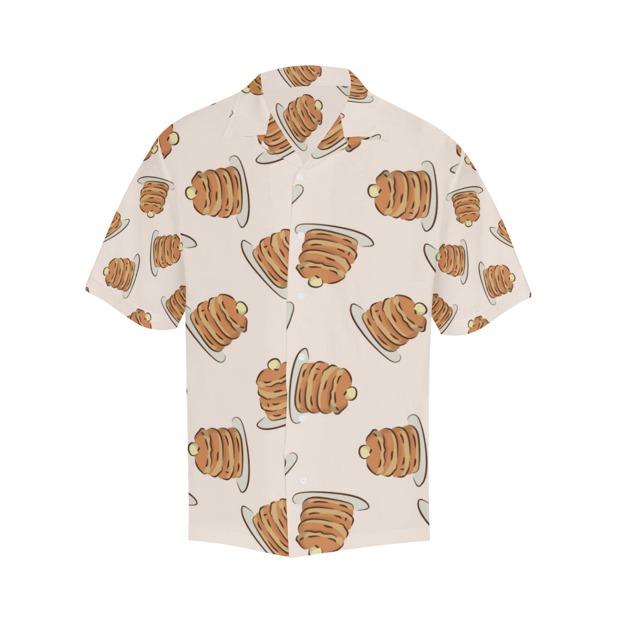 Pancake Pattern Print Design A01 Men's Hawaiian Shirt