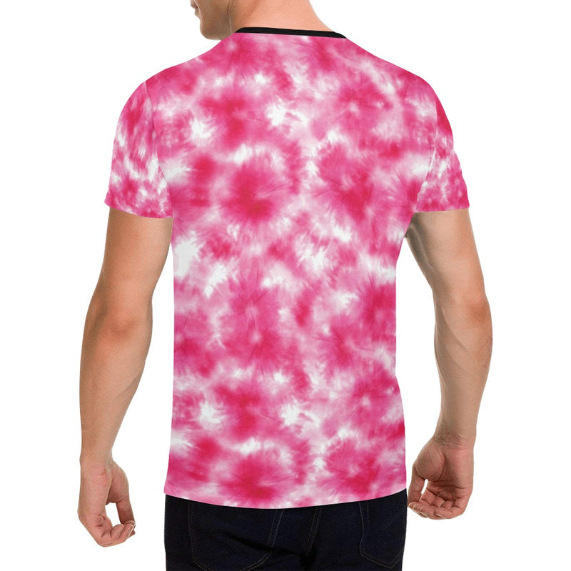 Tie Dye Pink Print Design LKS304 Men's All Over Print T-shirt