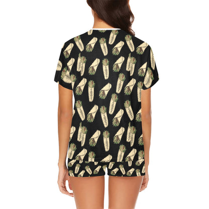 Burrito Print Design LKS303 Women's Short Pajama Set