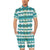 Blue Tribal Aztec Men's Romper