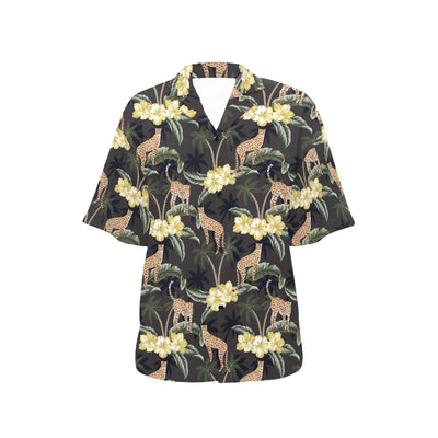 Cheetah Pattern Print Design 04 Women's Hawaiian Shirt