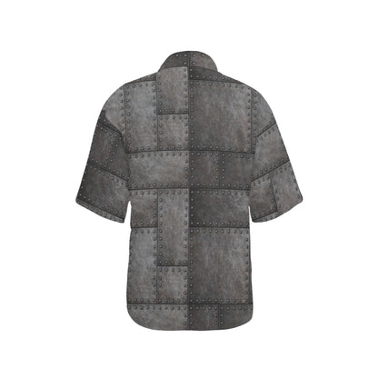 Armor Pattern Print Design 02 Women's Hawaiian Shirt