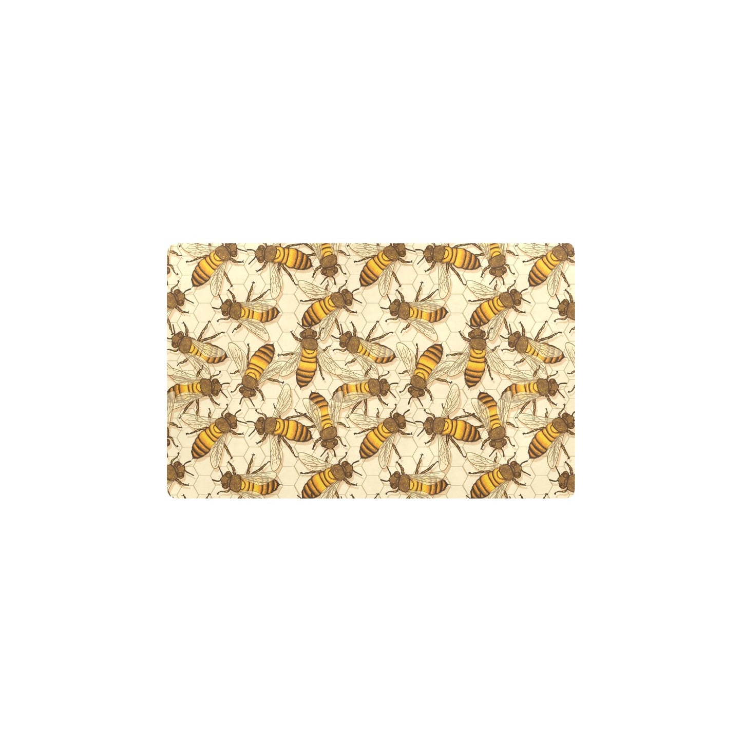 Bee Pattern Print Design BEE05 Kitchen Mat