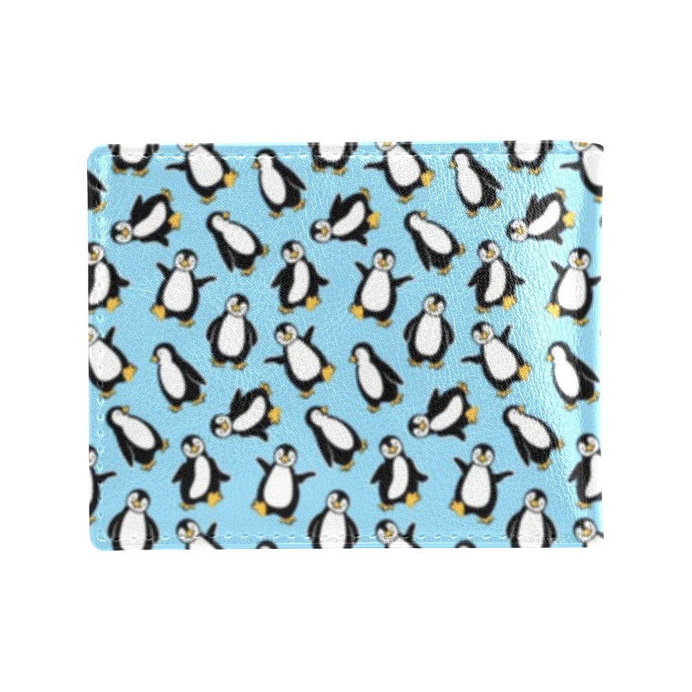 Penguin Happy Print Men's ID Card Wallet