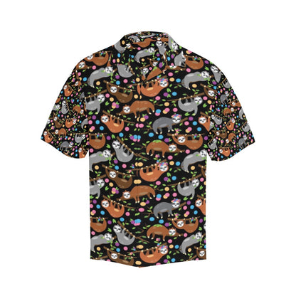 Sloth Print Design LKS306 Men's Hawaiian Shirt