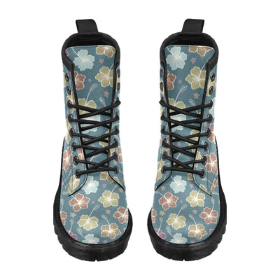 Hibiscus Pattern Print Design HB033 Women's Boots