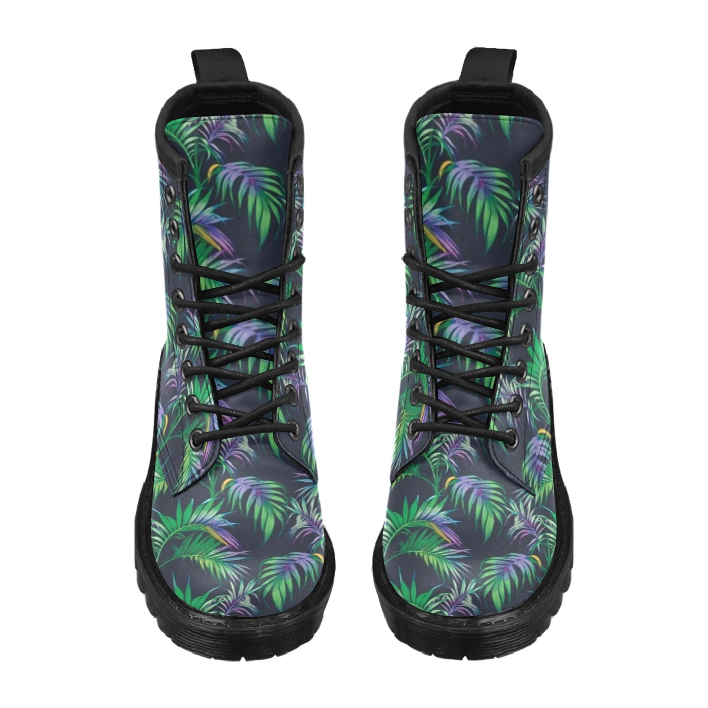 Palm Leaves Pattern Print Design PL04 Women's Boots