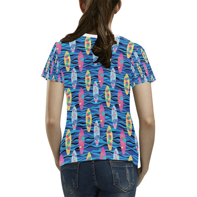 Surfboard Print Design LKS304 Women's  T-shirt