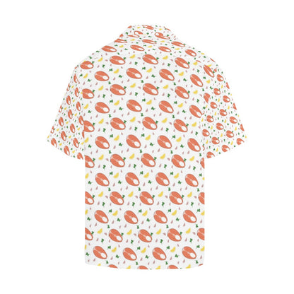 Salmon Steak Print Design LKS303 Men's Hawaiian Shirt