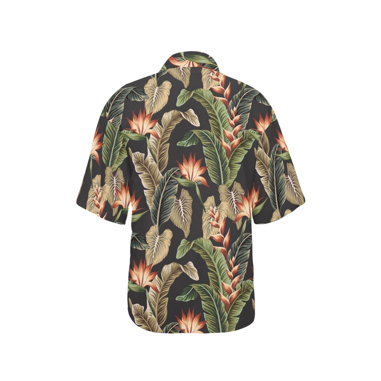 Tropical Flower Pattern Print Design TF014 Women's Hawaiian Shirt