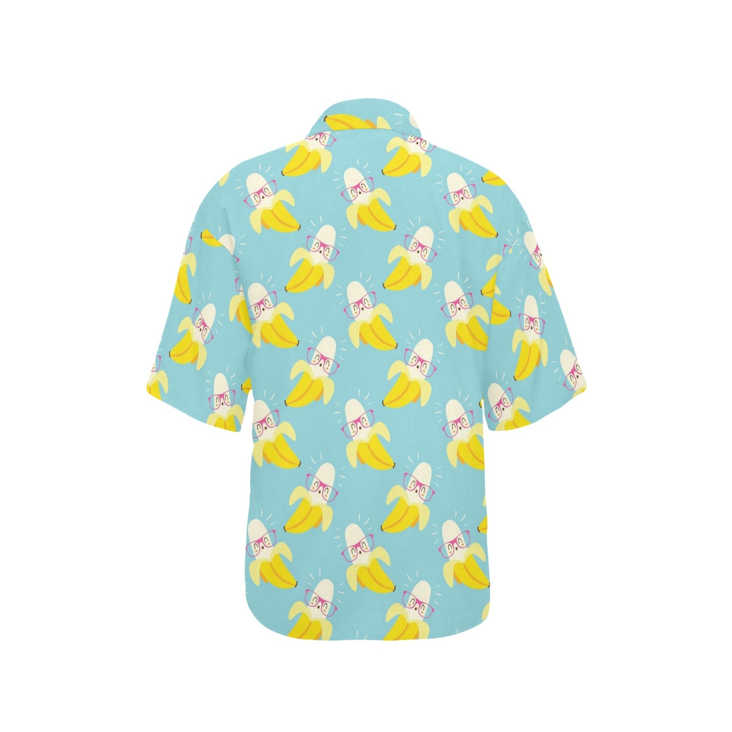 Banana Pattern Print Design BA07 Women's Hawaiian Shirt
