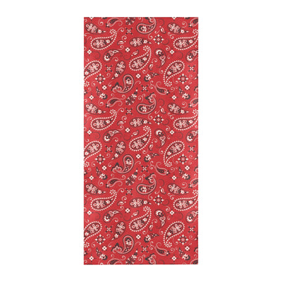 Bandana Paisley Red Print Design LKS3011 Beach Towel 32" x 71"