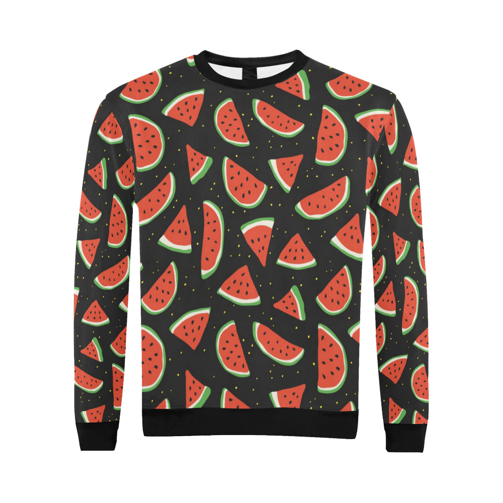 Watermelon Pattern Print Design WM09 Men Long Sleeve Sweatshirt