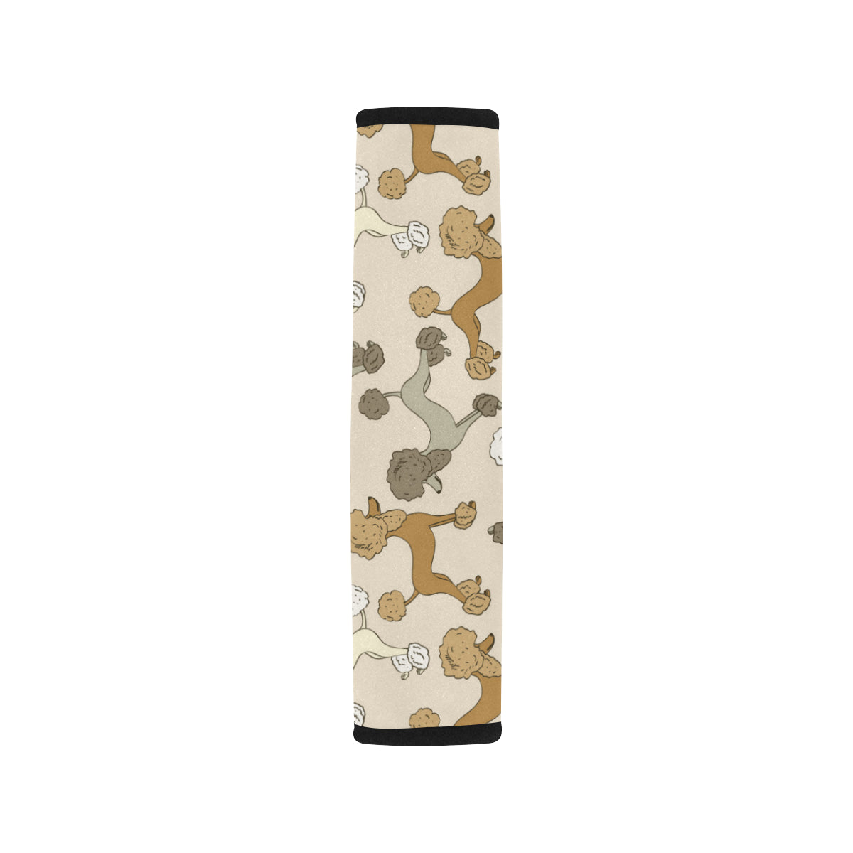Poodle Pattern Print Design A01 Car Seat Belt Cover