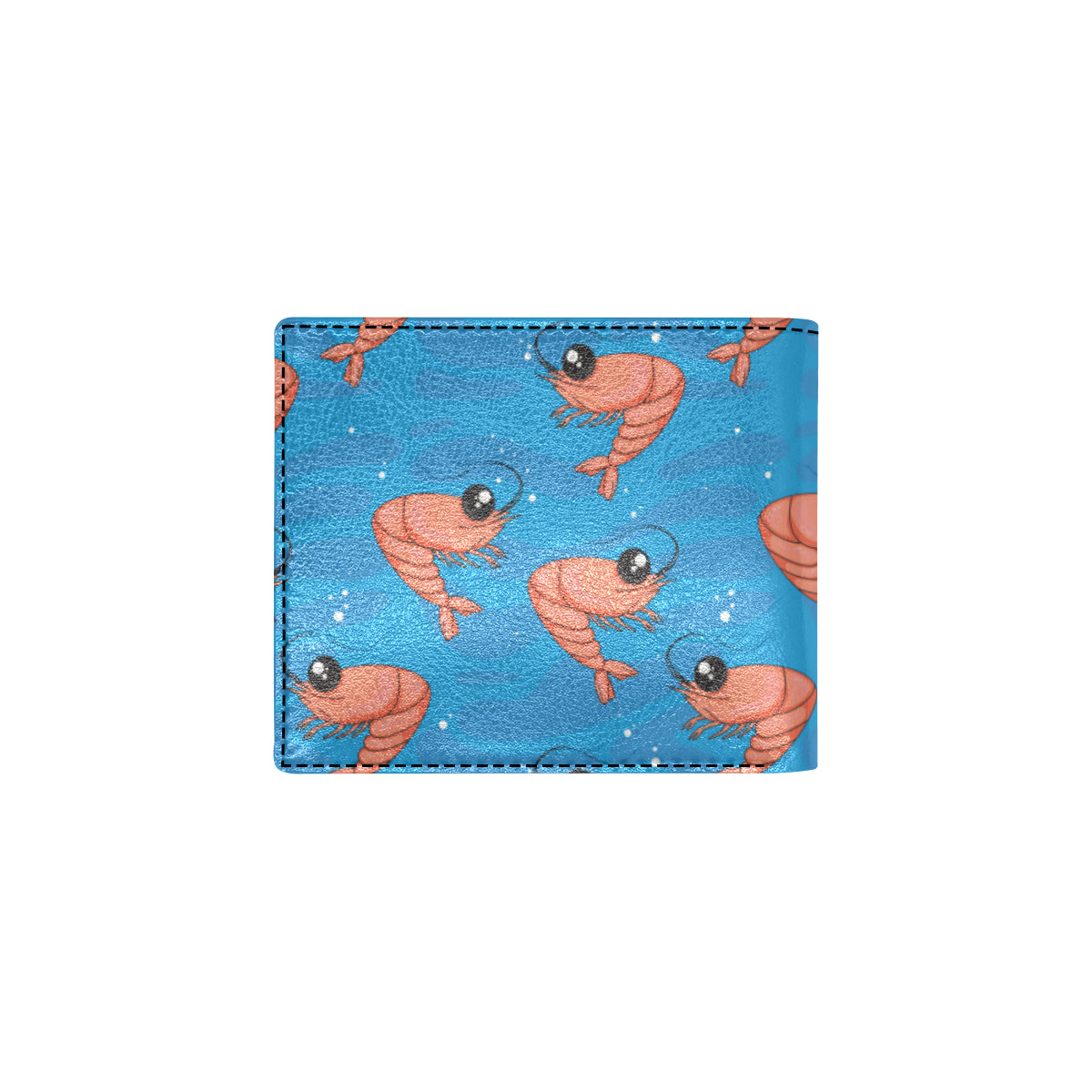 Prawn Cute Pattern Print Design 03 Men's ID Card Wallet