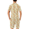 Western Cowboy Design Pattern Men's Romper