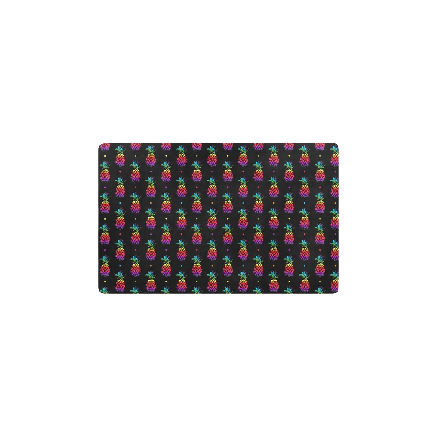 Pineapple Rainbow Dot Print Kitchen Mat