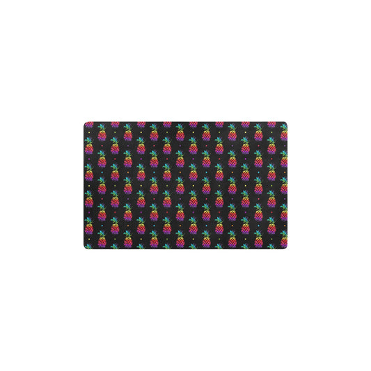 Pineapple Rainbow Dot Print Kitchen Mat