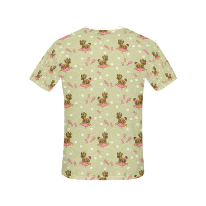 Yorkshire Cute Terriers Print Design LKS301 Women's  T-shirt