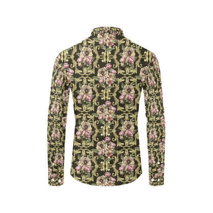 Baroque Pattern Print Design 02 Men's Long Sleeve Shirt