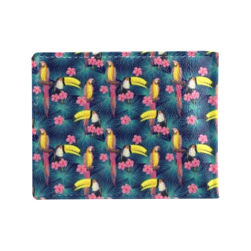 Toucan Parrot Design Men's ID Card Wallet