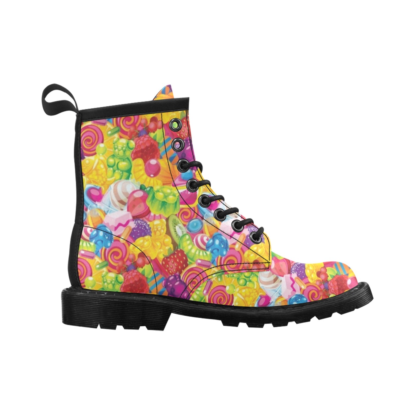 Candy Pattern Print Design CA01 Women's Boots