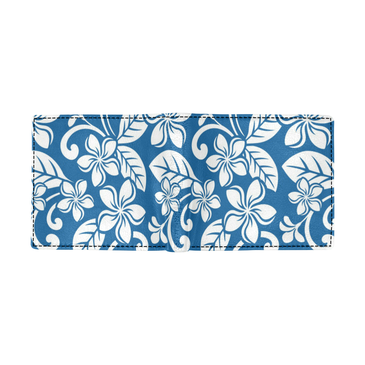 Plumeria Pattern Print Design PM013 Men's ID Card Wallet