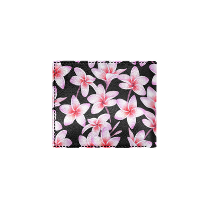 Pink Plumeria Pattern Print Design PM09 Men's ID Card Wallet
