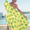 Spinach Print Design LKS302 Beach Towel 32" x 71"