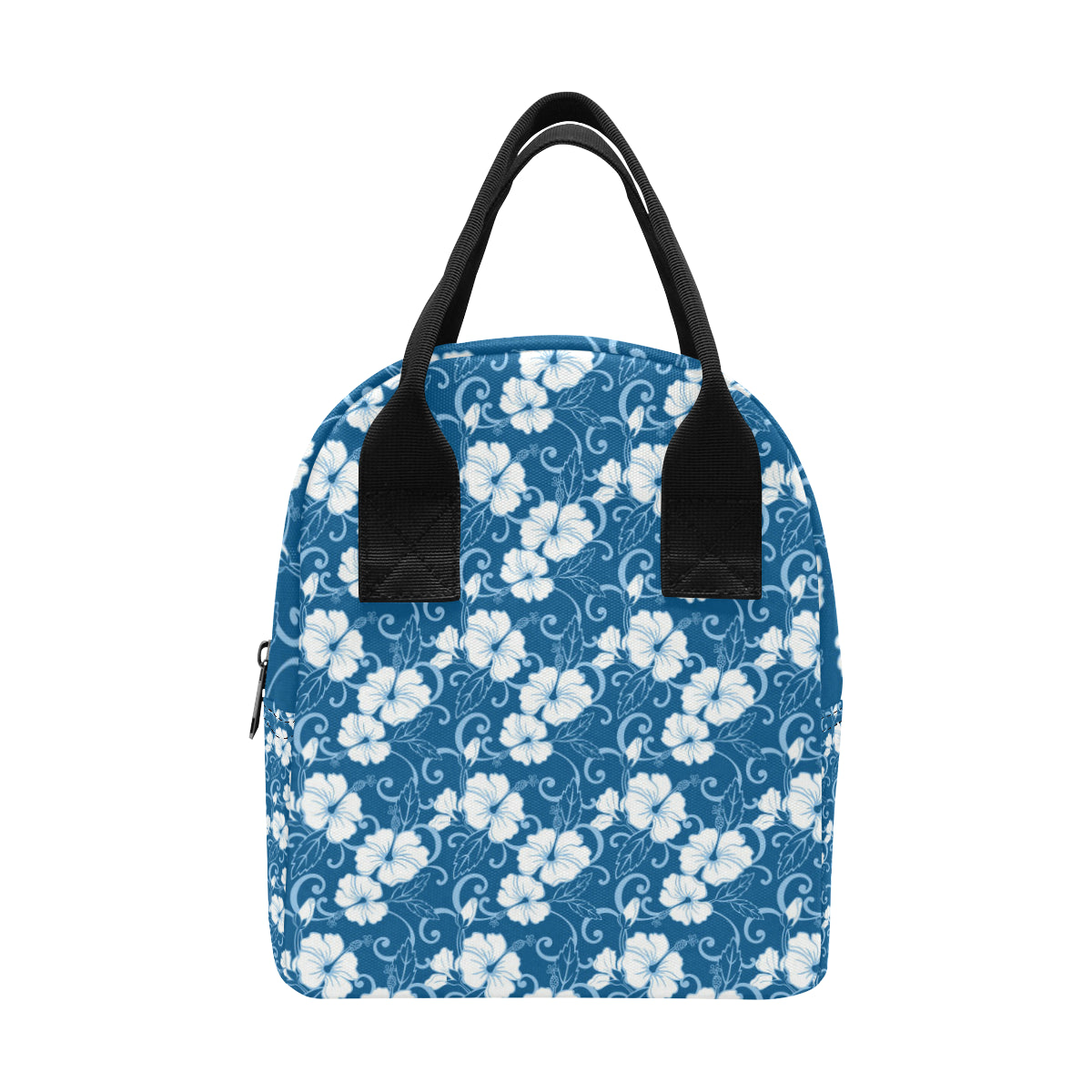 Hibiscus Pattern Print Design HB03 Insulated Lunch Bag