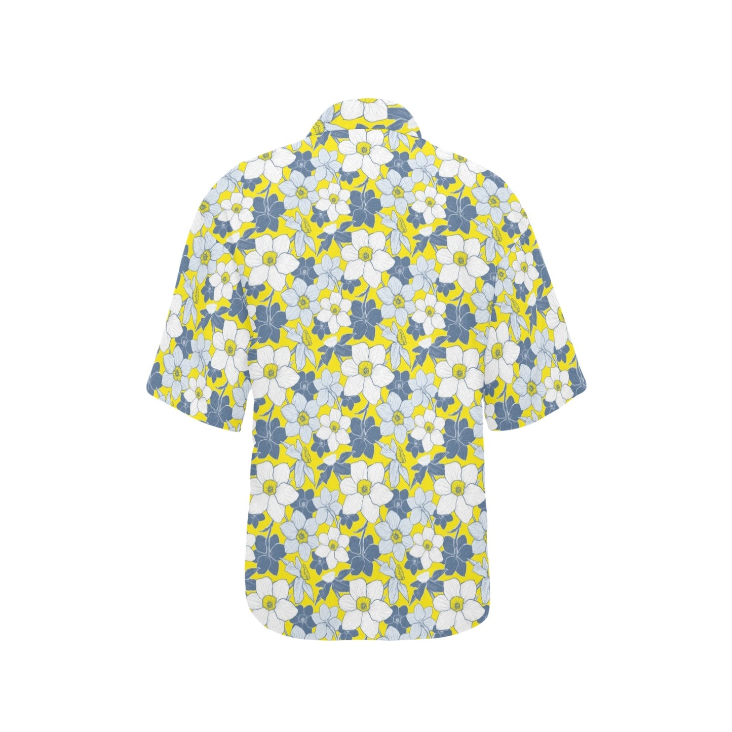 Daffodils Pattern Print Design 01 Women's Hawaiian Shirt